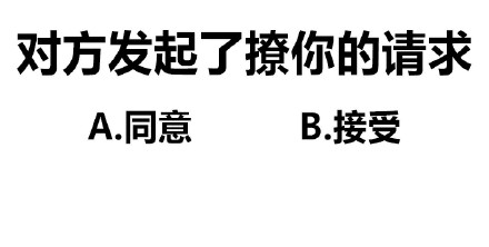 对方发起了撩你的请求A同意B接受